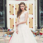 bridal hairstyle long hair side part
