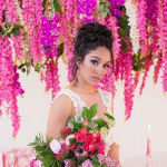 bridal hairstyle messy updo