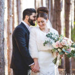 bridal hairstyle romantic updo with veil