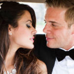 bridal hairstyle long with small clip and veil