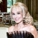 suzanne rogers with loose chignon